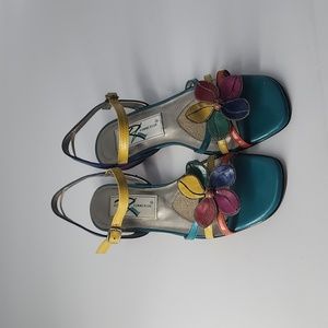 Vtg Ros Hommerson Sandals Floral